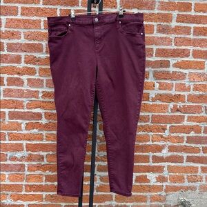 GAP Denim Maroon Jeans